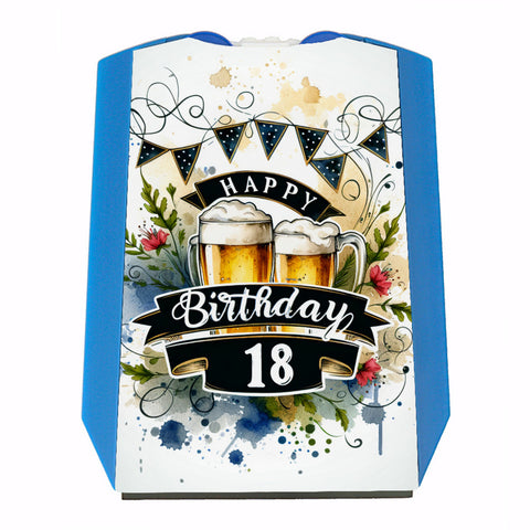 Happy Birthday 18 Bierkrug Parkscheibe