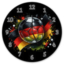 Fußball Deutschland Flagge Wanduhr