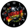 Fußball Deutschland Flagge Wanduhr