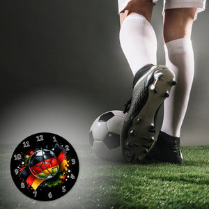 Fußball Deutschland Flagge Wanduhr