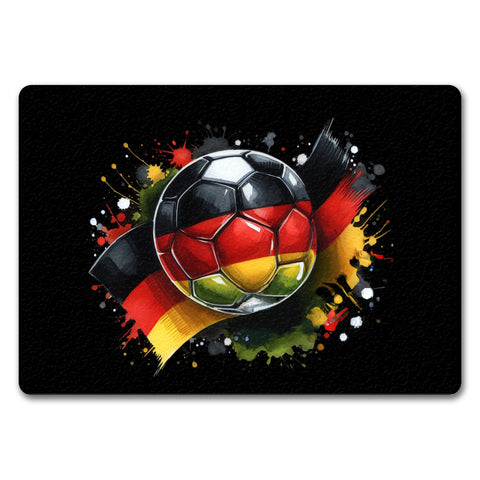 Fußball Deutschland Flagge Fußmatte in 35x50 cm ohne Rand