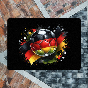 Fußball Deutschland Flagge Fußmatte in 35x50 cm ohne Rand