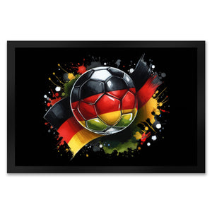 Fußball Deutschland Flagge Fußmatte in 35x50 cm