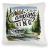 Camping King mit Wohnmobil Kissen mit Spruch Camping King