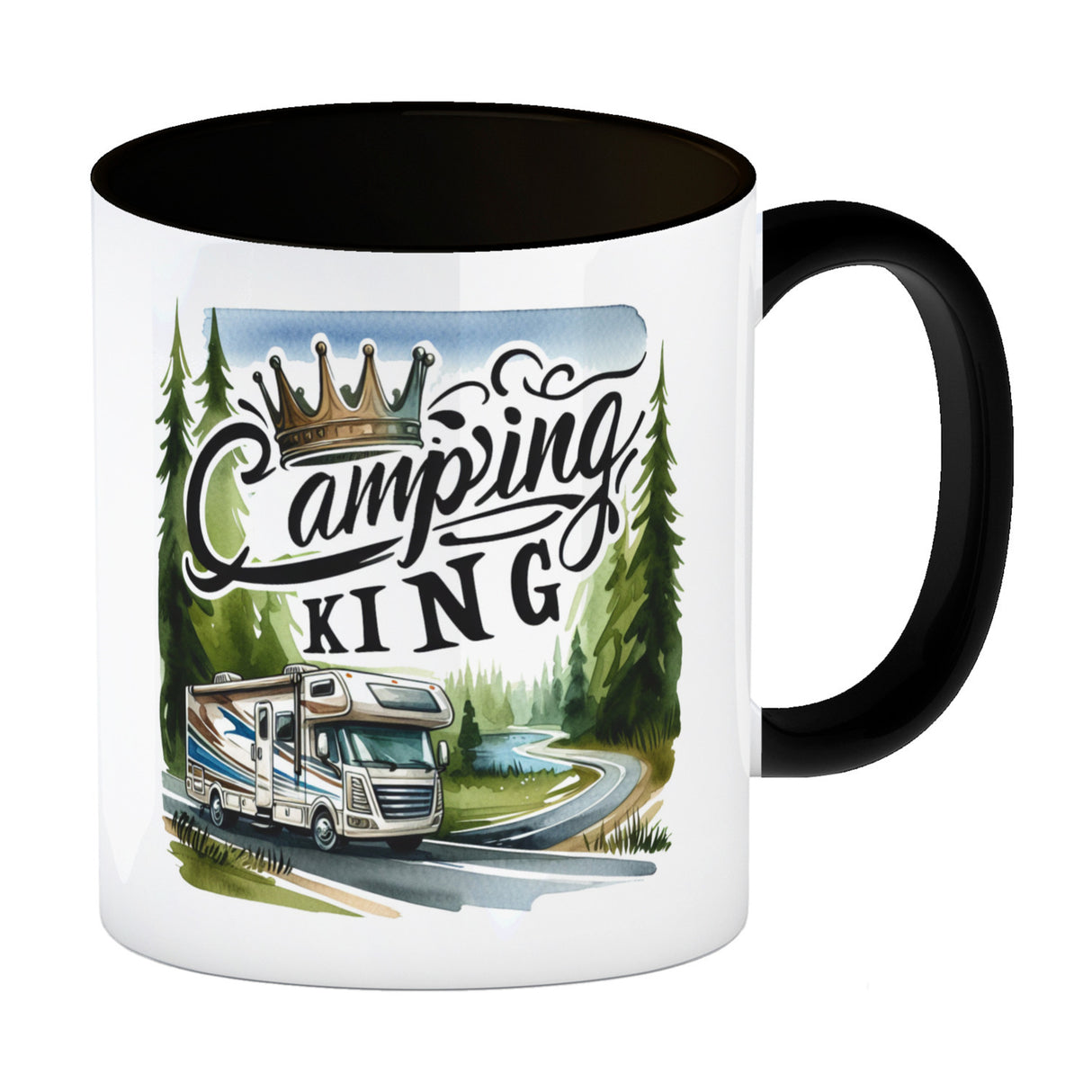 Camping King mit Wohnmobil Kaffeebecher