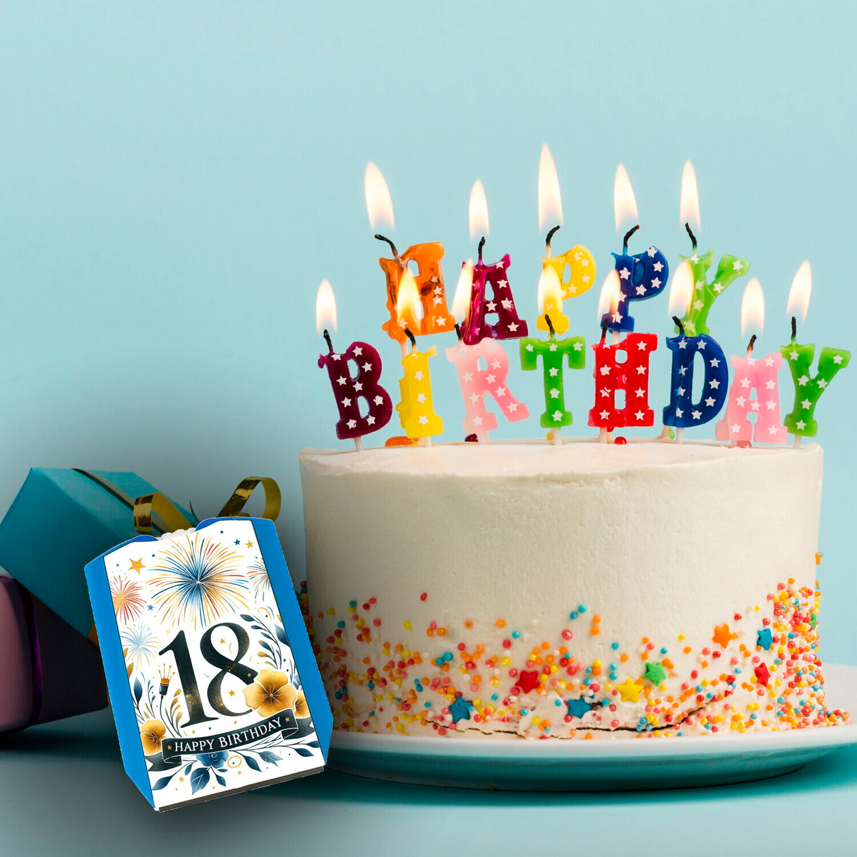 18. Geburtstag Parkscheibe mit Spruch Happy Birthday 18