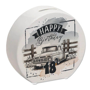 Happy Birthday 18 Auto Spardose