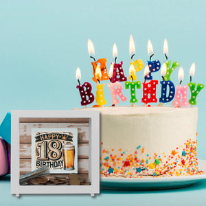 18. Geburtstag Bier Spardose mit Spruch Happy Birthday 18