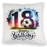 18. Geburtstag Fußball Kissen mit Spruch Happy Birthday 18