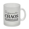 Chef Kaffeebecher mit Spruch Professioneller Chaos Koordinator