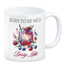 Wild Berry Lillet Kaffeebecher mit Spruch Born to be wild Berry Lillet