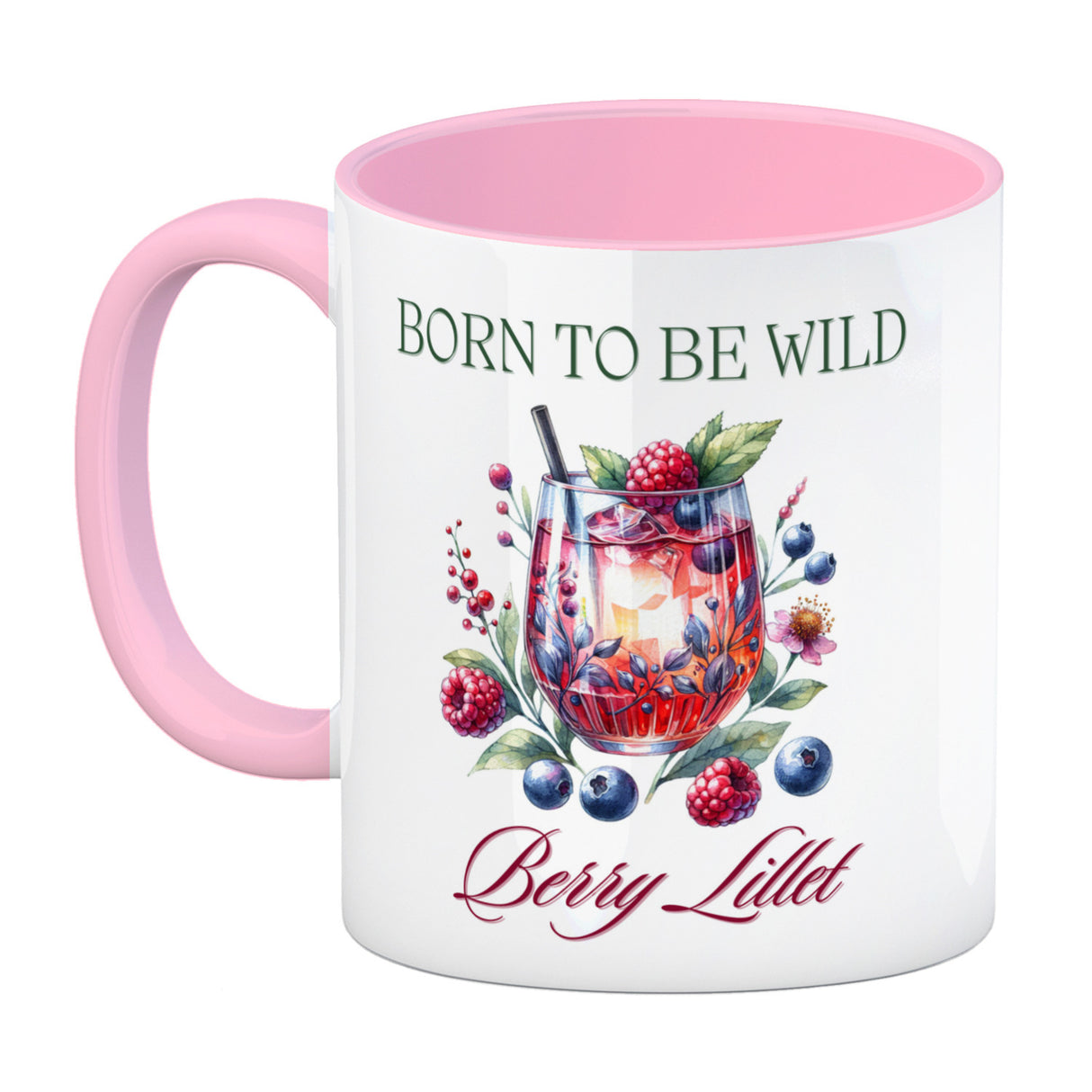 Wild Berry Lillet Kaffeebecher mit Spruch Born to be wild Berry Lillet