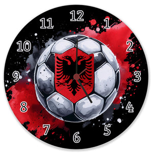 Fußball Albanien Wanduhr