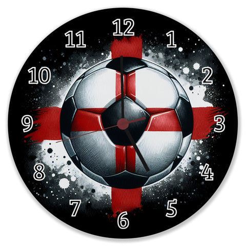 Fußball Englische Flagge Wanduhr