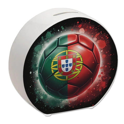 Fußball Portugal Flagge Spardose