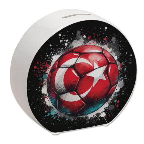 Fußball Türkei Flagge Spardose