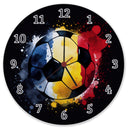 Fußball Rumänien Flagge Wanduhr