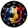 Fußball Rumänien Flagge Wanduhr