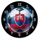 Fußball Slowakei Flagge Wanduhr