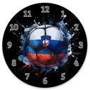 Fußball Slowenien Flagge Wanduhr