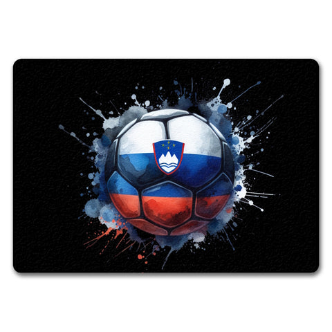 Fußball Slowenien Flagge Fußmatte in 35x50 cm ohne Rand