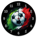 Fußball Italien Flagge Wanduhr