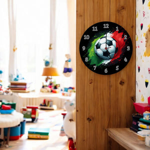 Fußball Italien Flagge Wanduhr