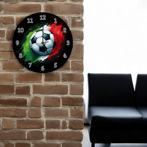 Fußball Italien Flagge Wanduhr