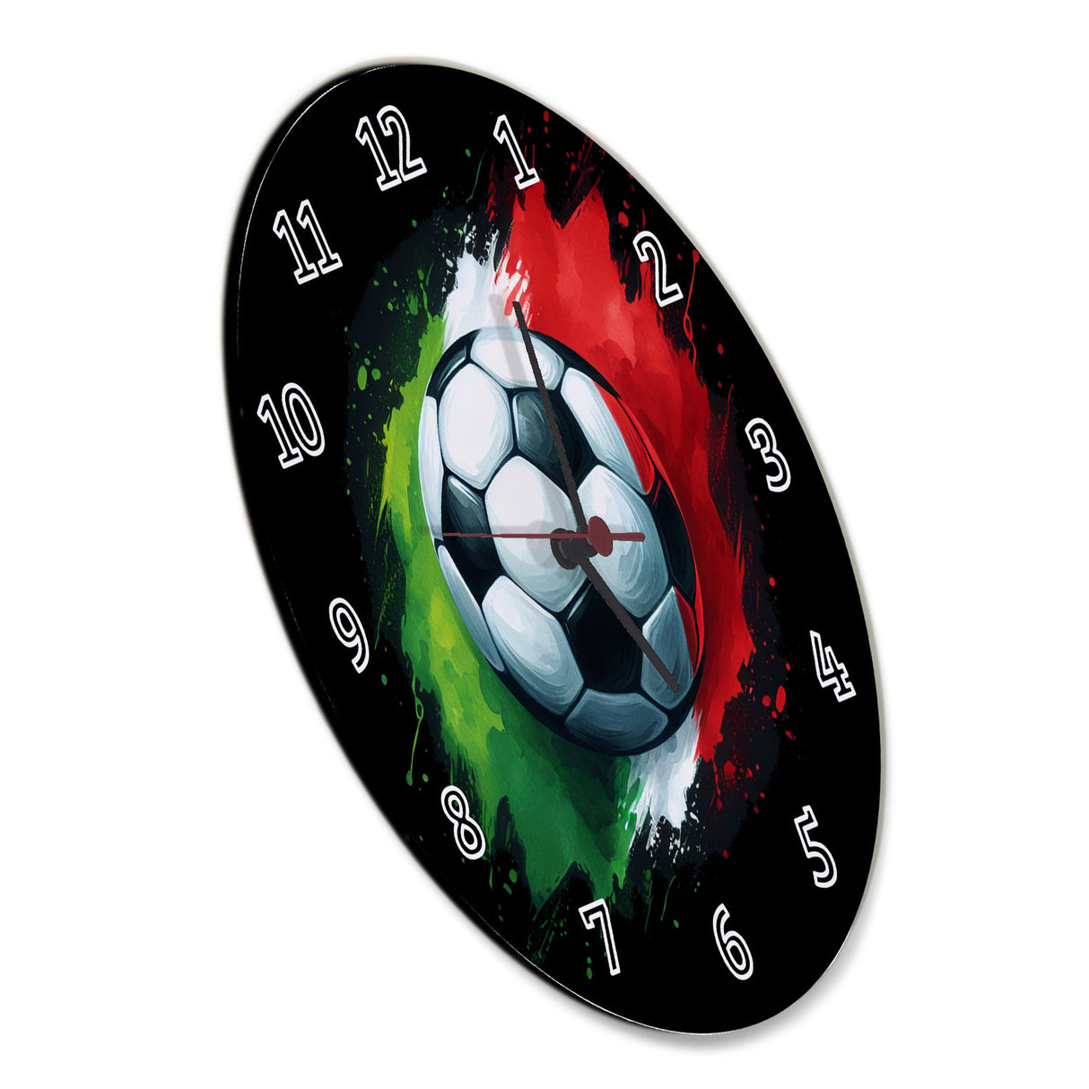 Fußball Italien Flagge Wanduhr