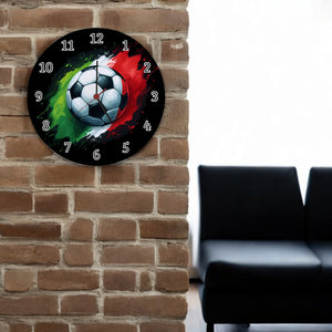 Fußball Italien Flagge Wanduhr