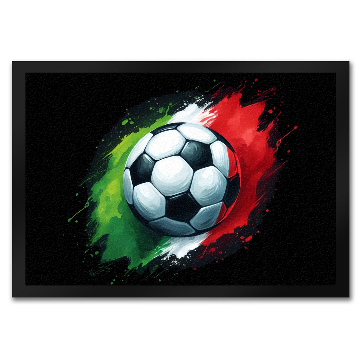 Fußball Italien Flagge Fußmatte in 35x50 cm