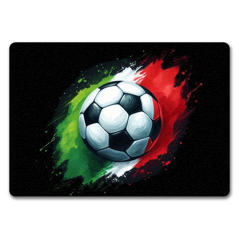 Fußball Italien Flagge Fußmatte in 35x50 cm ohne Rand