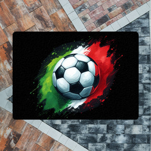 Fußball Italien Flagge Fußmatte in 35x50 cm ohne Rand