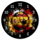 Fußball Spanien Flagge Wanduhr