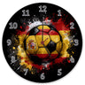 Fußball Spanien Flagge Wanduhr