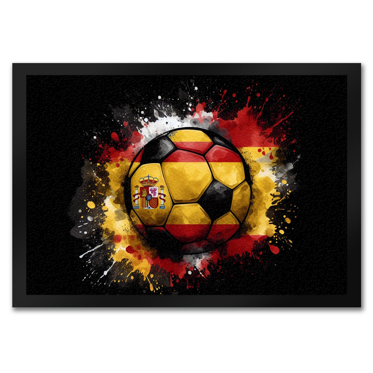 Fußball Spanien Flagge Fußmatte in 35x50 cm