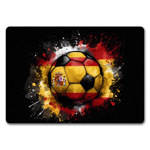 Fußball Spanien Flagge Fußmatte in 35x50 cm ohne Rand