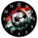 Fußball Ungarn Flagge Wanduhr