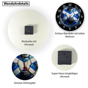 Fußball Schottland Flagge Wanduhr