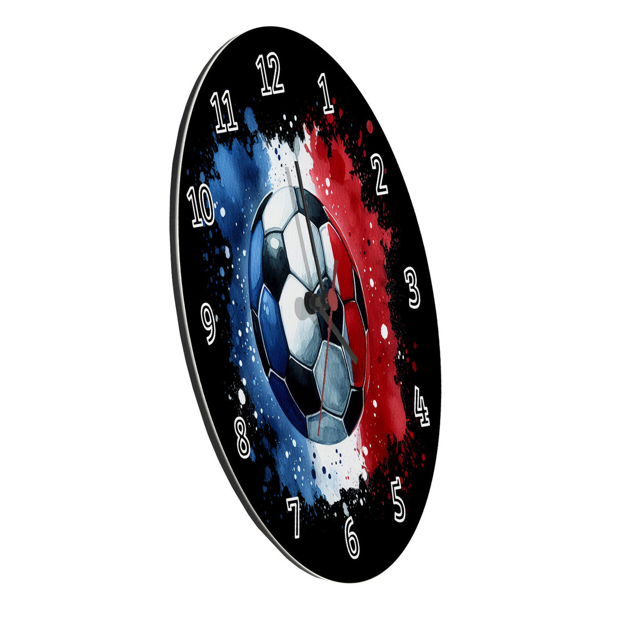 Fußball Frankreich Flagge Wanduhr