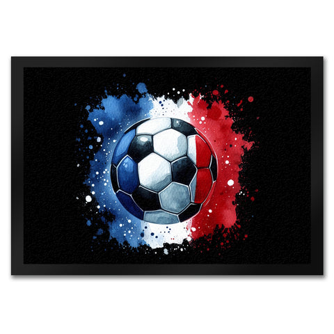 Fußball Frankreich Flagge Fußmatte in 35x50 cm