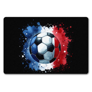 Fußball Frankreich Flagge Fußmatte in 35x50 cm ohne Rand