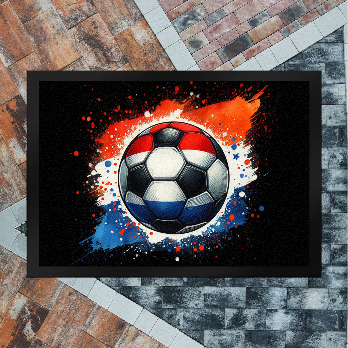 Fußball Niederlande Flagge Fußmatte in 35x50 cm