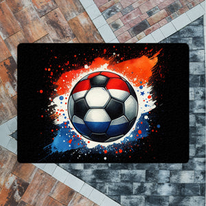 Fußball Niederlande Flagge Fußmatte in 35x50 cm ohne Rand