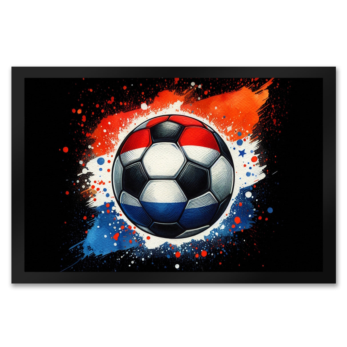 Fußball Niederlande Flagge Fußmatte in 35x50 cm