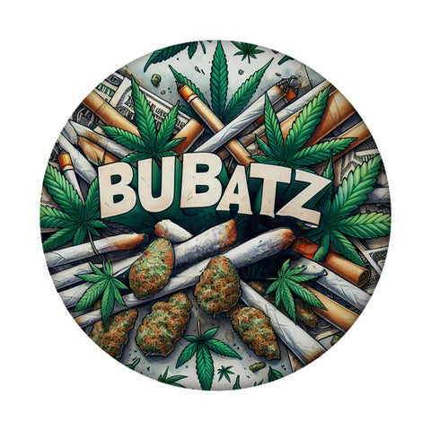 Marihuana Kiffer Magnet rund mit Spruch Bubatz