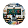 Schulkind Magnet rund