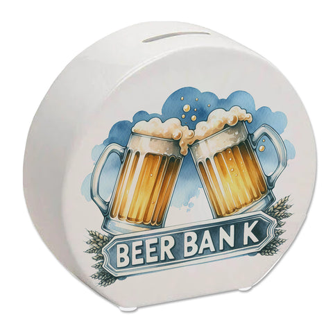 Bier Spardose mit Spruch Beer Bank