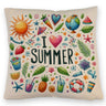 Sommer Kissen mit Spruch I love summer