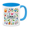 Sommer Kaffeebecher mit Spruch I love summer